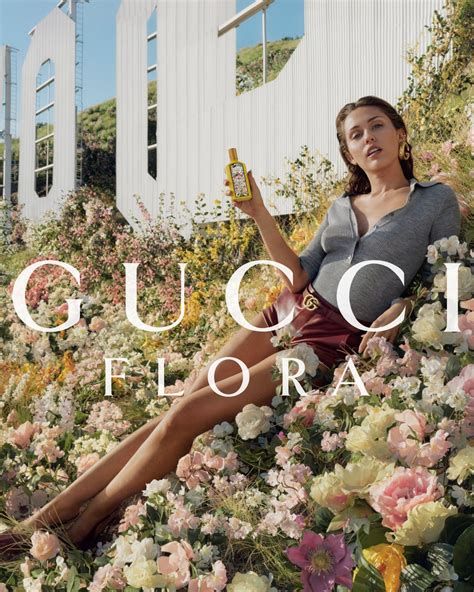 flora gucci ad|miley cyrus for Gucci Flora.